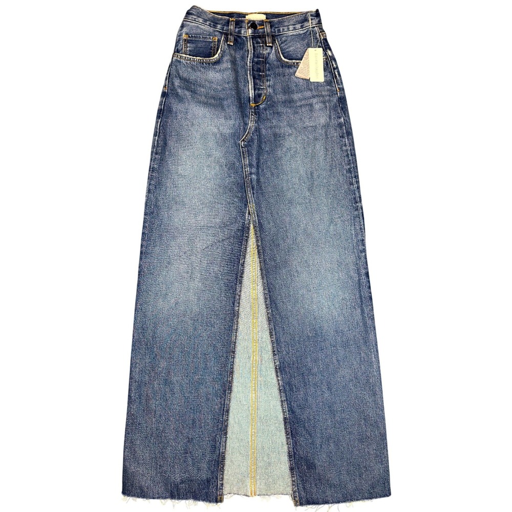 Favorite Daughter Sadie Skirt Size 23 Camden Blue Denim High Rise Maxi
